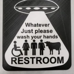 Bathroom Sign (COW)