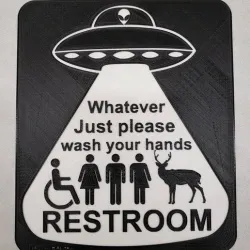 Bathroom Sign (Deer)