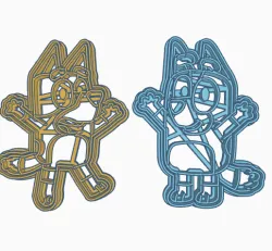 Bluey cookie cutters