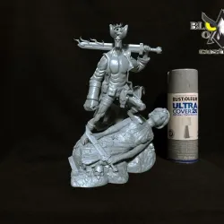 BOC Hellboy Sculpture 3d print model stl