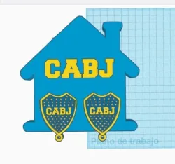 BOCA Jrs key holder (with key ring)