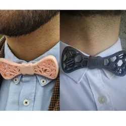 Bowties V2 (thorns or honeycomb shape) - necklace fully printable
