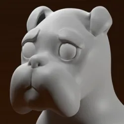 Boxer Puppy Dog - Sitting Puppy Figure
