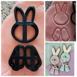 Bunny/Rabbit outline cookie cutter (combo)