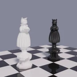 Cat Chess queen