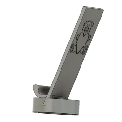 Cell phone stand bear with heart