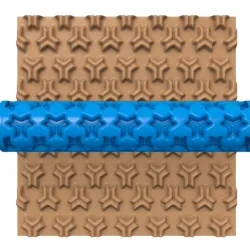 CLAY ROLLER / POTTERY ROLLER/CLAY ROLLING PIN/GEOMETRIC PATTERN CUTTER