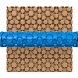 CLAY ROLLER / POTTERY ROLLER/CLAY ROLLING PIN/GEOMETRIC PATTERN CUTTER
