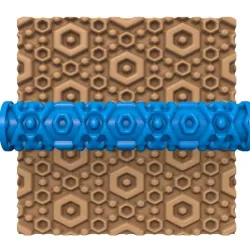 CLAY ROLLER / POTTERY ROLLER/CLAY ROLLING PIN/GEOMETRIC PATTERN CUTTER