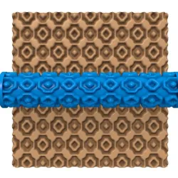 CLAY ROLLER / POTTERY ROLLER/CLAY ROLLING PIN/GEOMETRIC PATTERN CUTTER