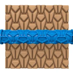 CLAY ROLLER / POTTERY ROLLER/CLAY ROLLING PIN/GEOMETRIC PATTERN CUTTER