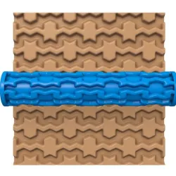 CLAY ROLLER / POTTERY ROLLER/CLAY ROLLING PIN/GEOMETRIC PATTERN CUTTER