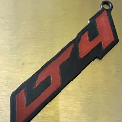 Corvette LT4 Keychain