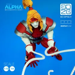 CRIMSON COMRAD- 3D Printable articulated  ACTION FIGURE (complete)