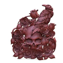 Crow and Skull CNC