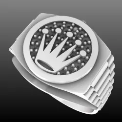 Crown Watch Rolex Timepiece Ring Printable Gold