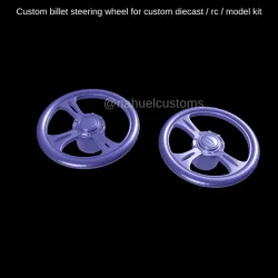 Custom billet steering wheel for custom diecast / rc / model kit