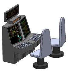 Custom Computer and Chairs for 3.75in & 6  Star Wars and Sci-Fi Diorama