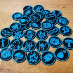 DnD NPC and Item Token Set of 20