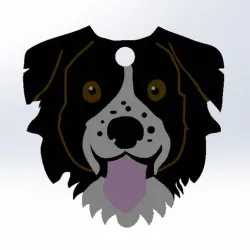 Dog keychain