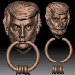 Door knocker Trump 3D printable