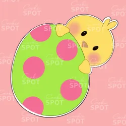 Easter Chick with an Egg Cookie Cutter