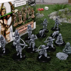 Fantasy Stone Age Cavewomen II  (11+2 HEROIC SCALE MINIATURES)