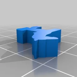 Fighter Meeple With Horse Mount