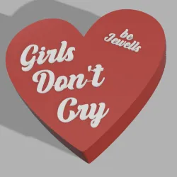 Girls Don't Cry Heart Jewelry Box