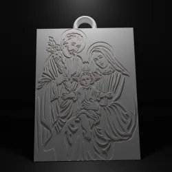 God, Jesus, Maria Pendant