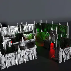 Gothic Hive Sci Fi City Scatter Terrain Pack A