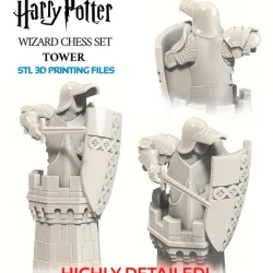 HARRY POTTER WIZARD CHESS SET - Tower