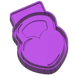 Heart Kettlebell FRESHIE MOLD - 3D MODEL MOLDING FOR MAKING SILICONE MOULD