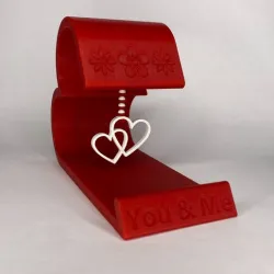 HEART PHONE OR TABLET STAND (fully personalized, Valentine gift :)