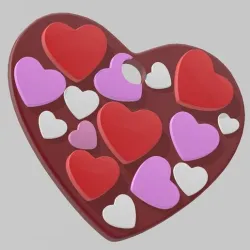 Heart with hearts