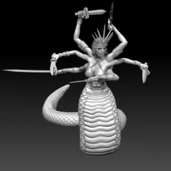 Heroes of Might and Magic 3 Naga Queen Model