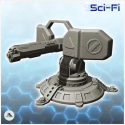 Ion gun turret with shield (3) - Future Sci-Fi SF Post apocalyptic Tabletop Scifi