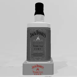 jack daniel's fire lithophanie lamp