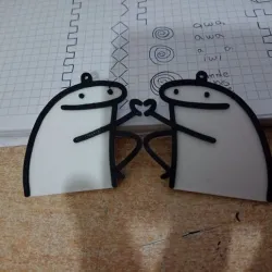 keychain valentines day flork / llalavero san valentin flork