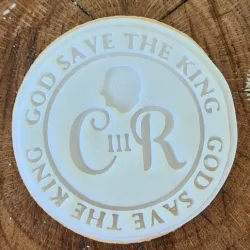 King Charles Royal Coronation Cookie Cutter Stamper Embosser God Save the King