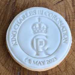 King Charles Royal Coronation Dated badge Cookie Cutter Stamper Embosser