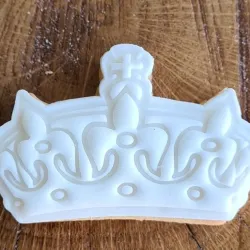 King Charles Royal Crown Cookie Cutter Stamper Embosser