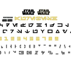 Letters and Numbers AUREBESH (STAR WARS ALPHABET) Letters and Numbers | Logo