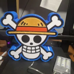 light box one piece skull