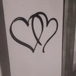 Love hearts 2D wall decoration
