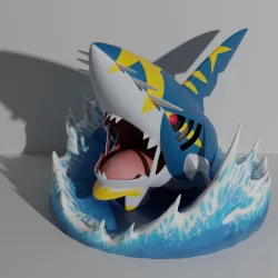 Mega Sharpedo 3D print model
