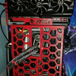 MINI open air ATX PC case