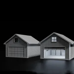 N-Scale Basic Garage - 1:160 Scale STL Files