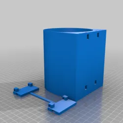 Parametric detachable bin with modular, parametric mounting system