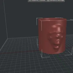pencil pot skull